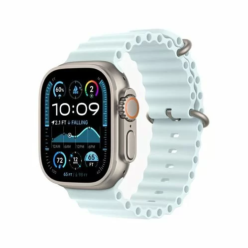 Часы Apple Watch Ultra 2 (2024) GPS + Cellular 49mm, Black Titanium Case, Ocean Band (Black)